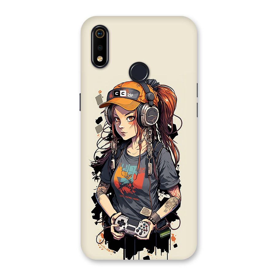 Cool Gamer Girl Back Case for Realme 3i