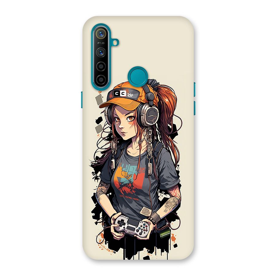 Cool Gamer Girl Back Case for Realme 5i