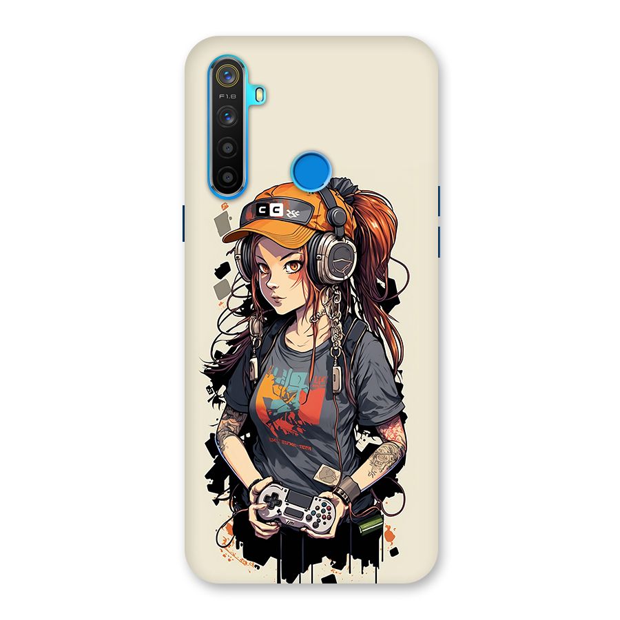 Cool Gamer Girl Back Case for Realme 5s