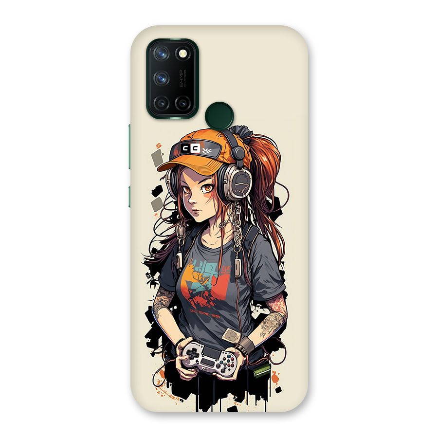 Cool Gamer Girl Back Case for Realme 7i