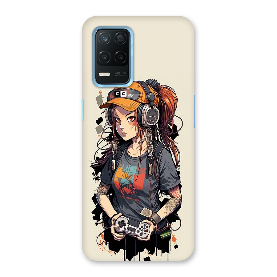 Cool Gamer Girl Back Case for Realme 8 5G