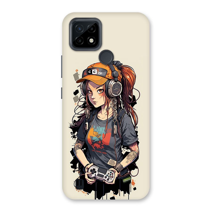 Cool Gamer Girl Back Case for Realme C21