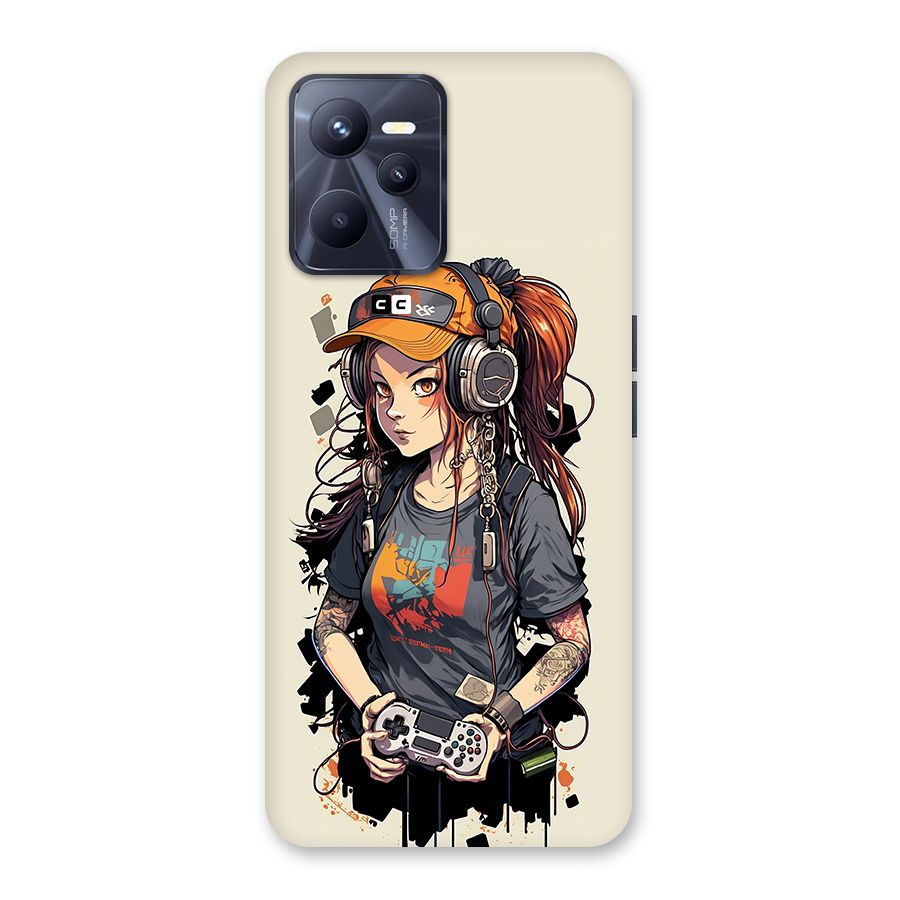 Cool Gamer Girl Back Case for Realme C35