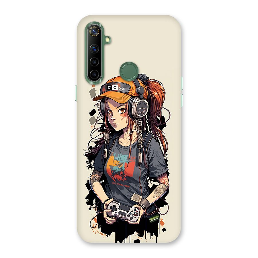 Cool Gamer Girl Back Case for Realme Narzo 10