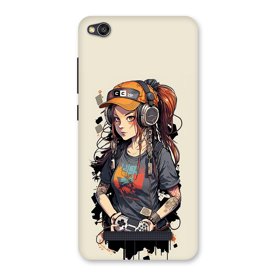 Cool Gamer Girl Back Case for Redmi 4A