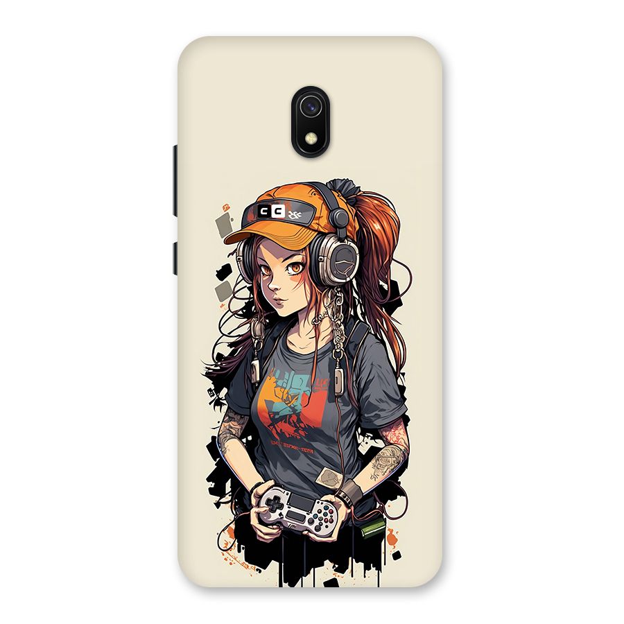 Cool Gamer Girl Back Case for Redmi 8A