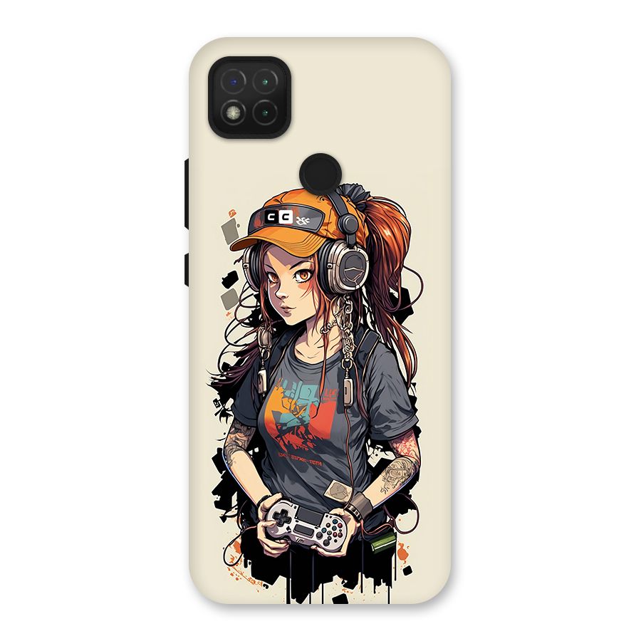 Cool Gamer Girl Back Case for Redmi 9 Activ