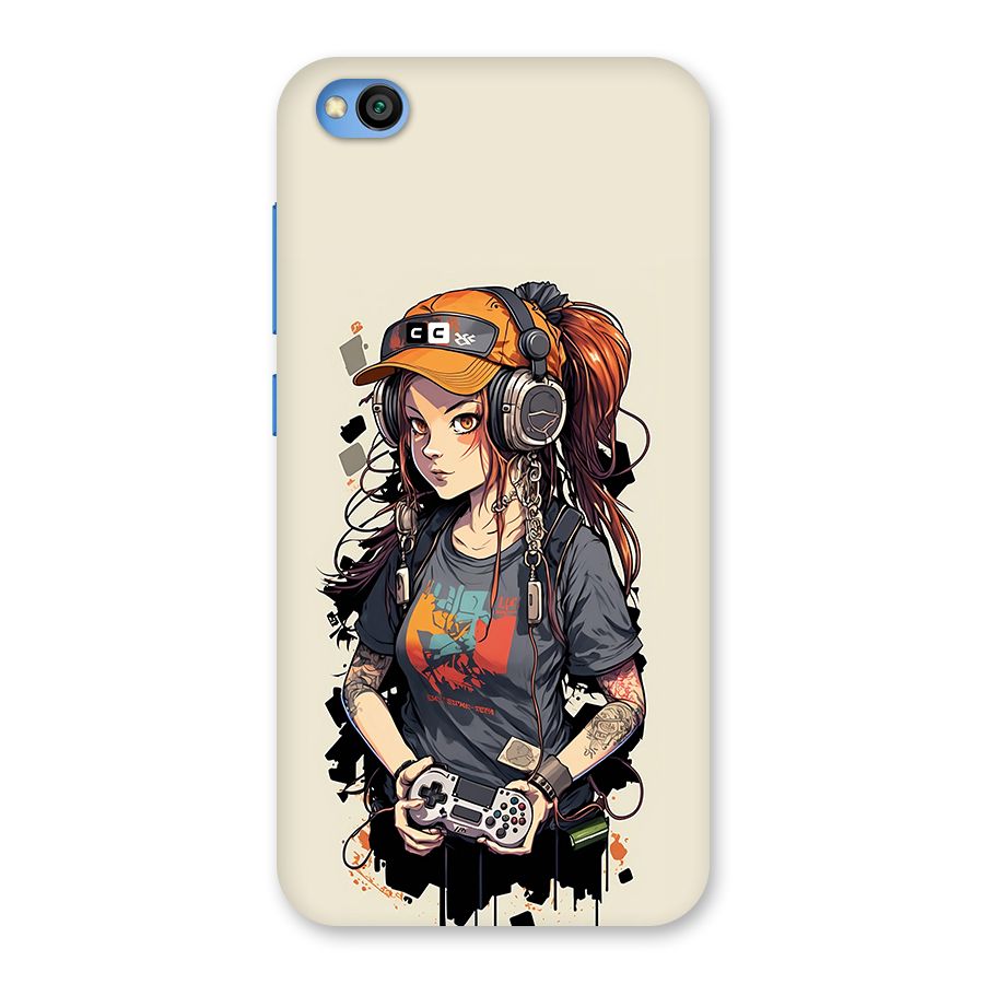 Cool Gamer Girl Back Case for Redmi Go