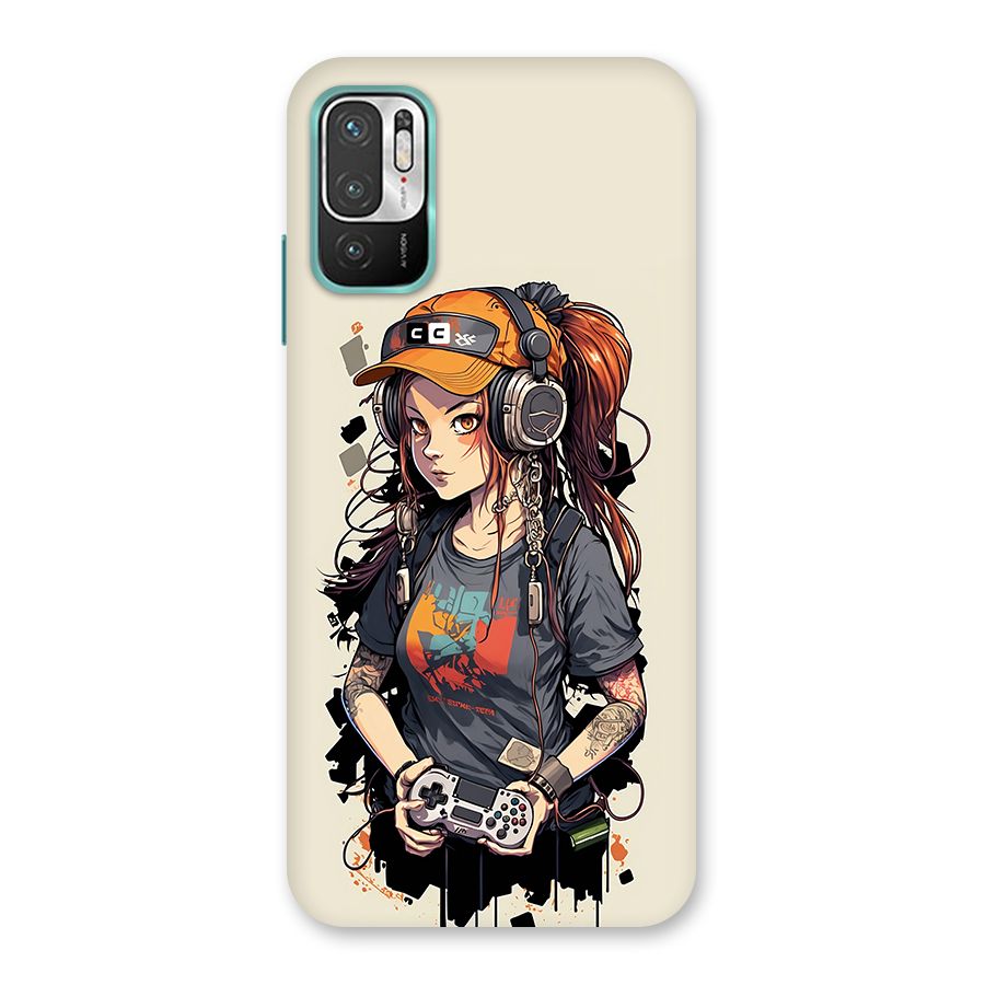 Cool Gamer Girl Back Case for Redmi Note 10T 5G