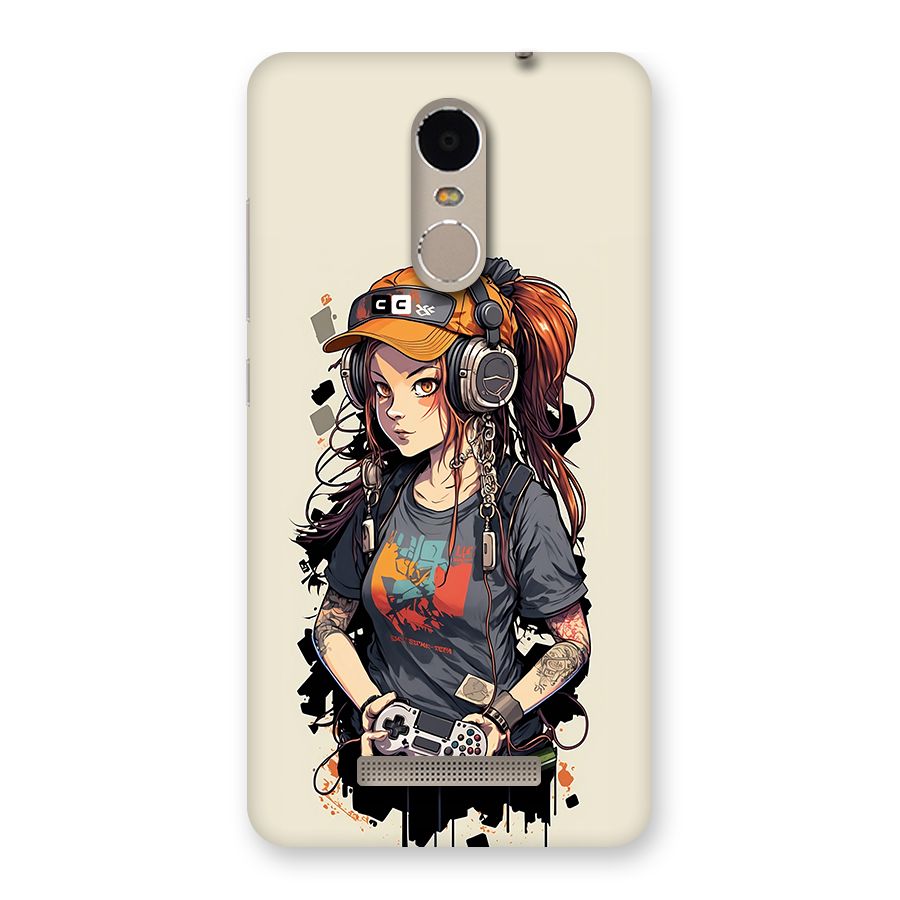 Cool Gamer Girl Back Case for Redmi Note 3