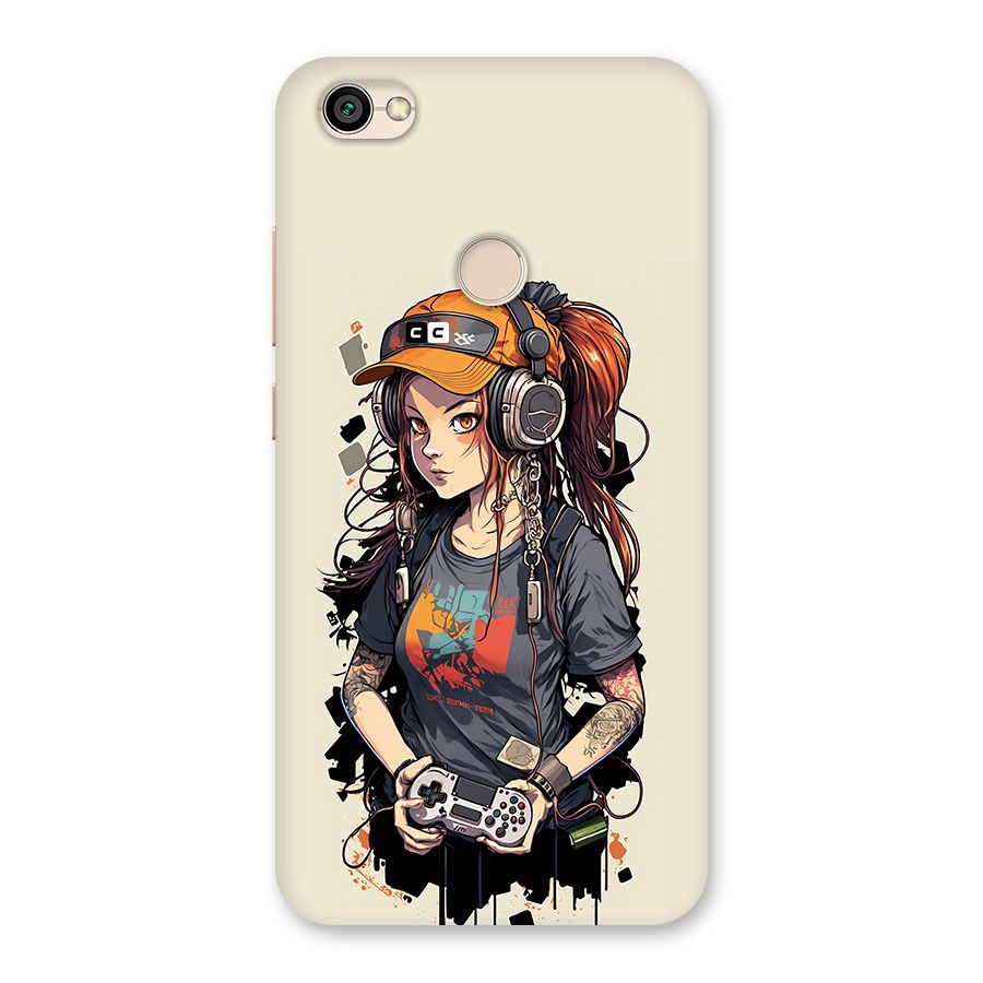 Cool Gamer Girl Back Case for Redmi Y1 2017