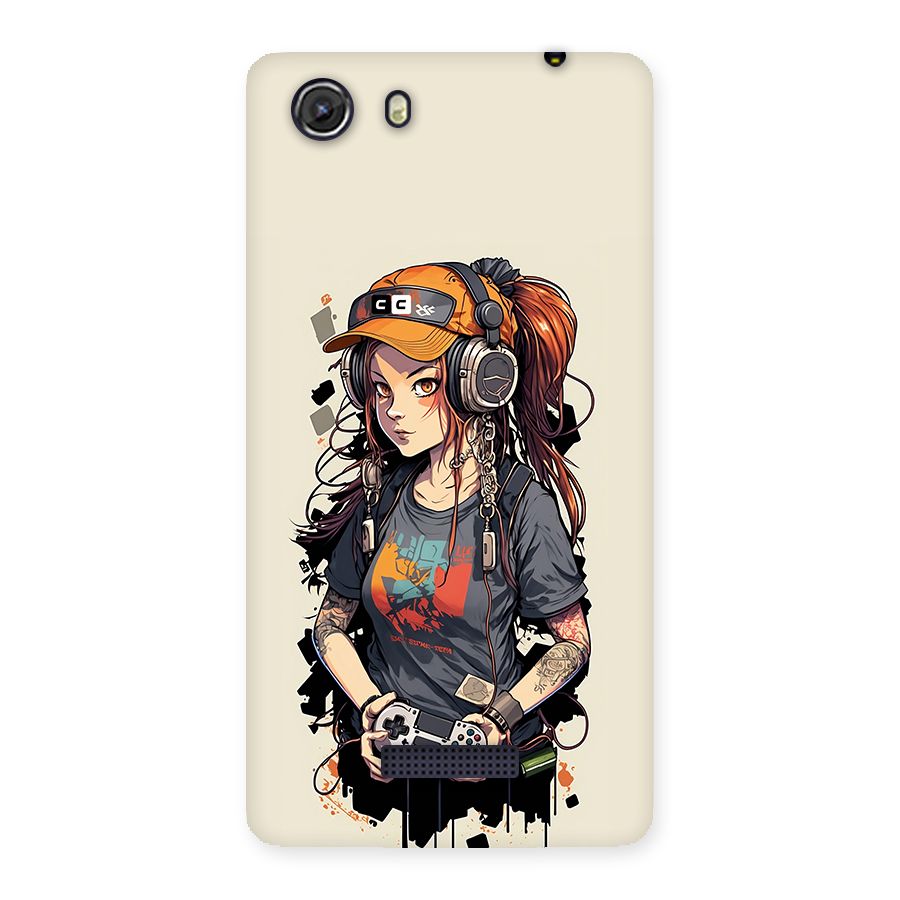 Cool Gamer Girl Back Case for Unite 3