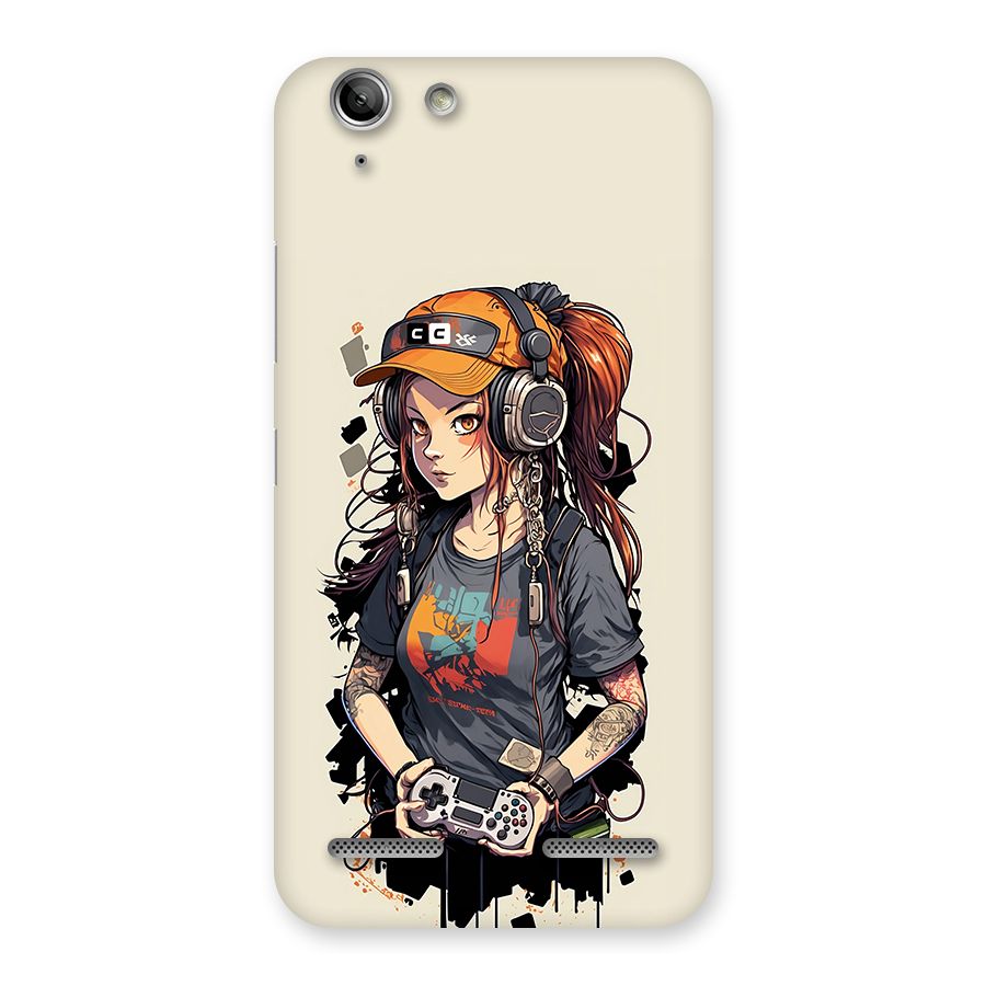 Cool Gamer Girl Back Case for Vibe K5