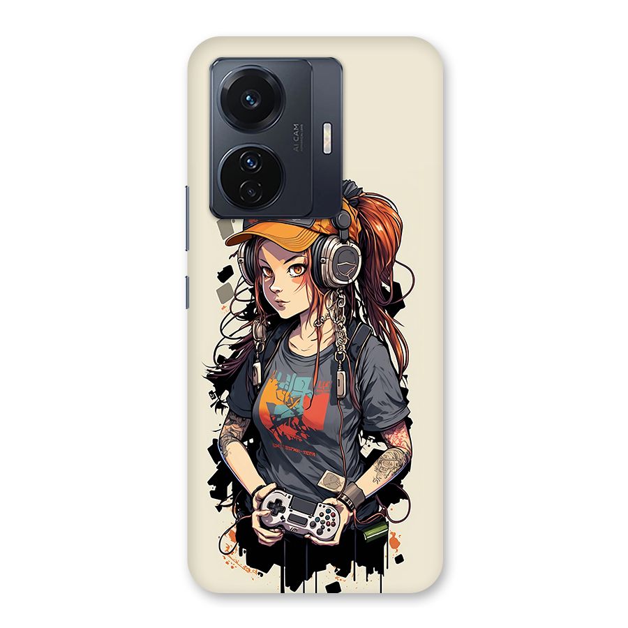 Cool Gamer Girl Back Case for Vivo T1 Pro