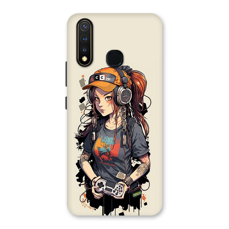 Cool Gamer Girl Back Case for Vivo U20