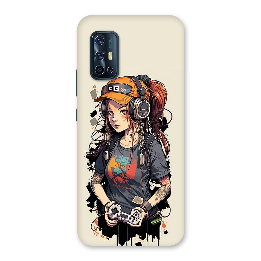 Cool Gamer Girl Back Case for Vivo V17