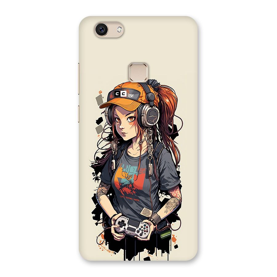 Cool Gamer Girl Back Case for Vivo V7