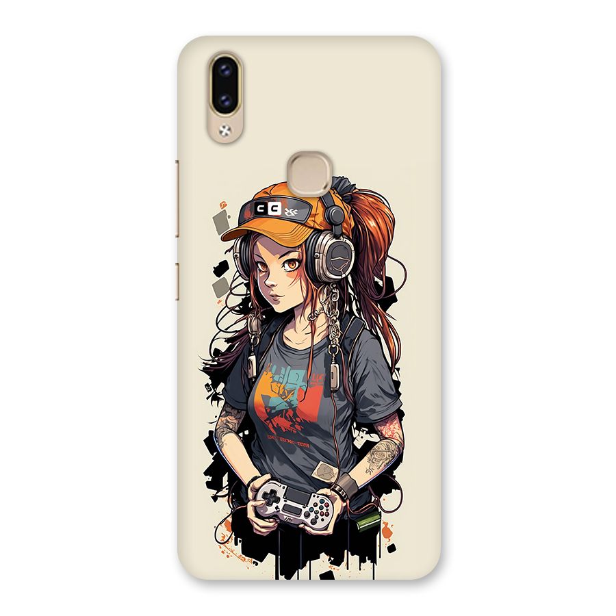Cool Gamer Girl Back Case for Vivo V9 Youth