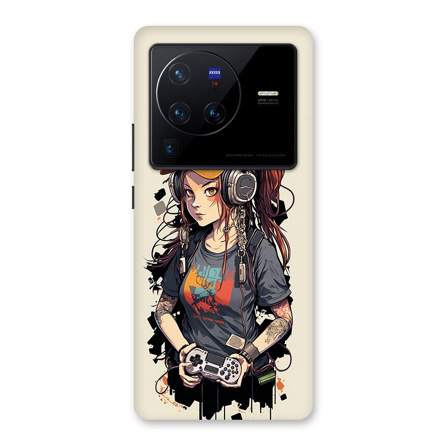 Cool Gamer Girl Back Case for Vivo X80 Pro
