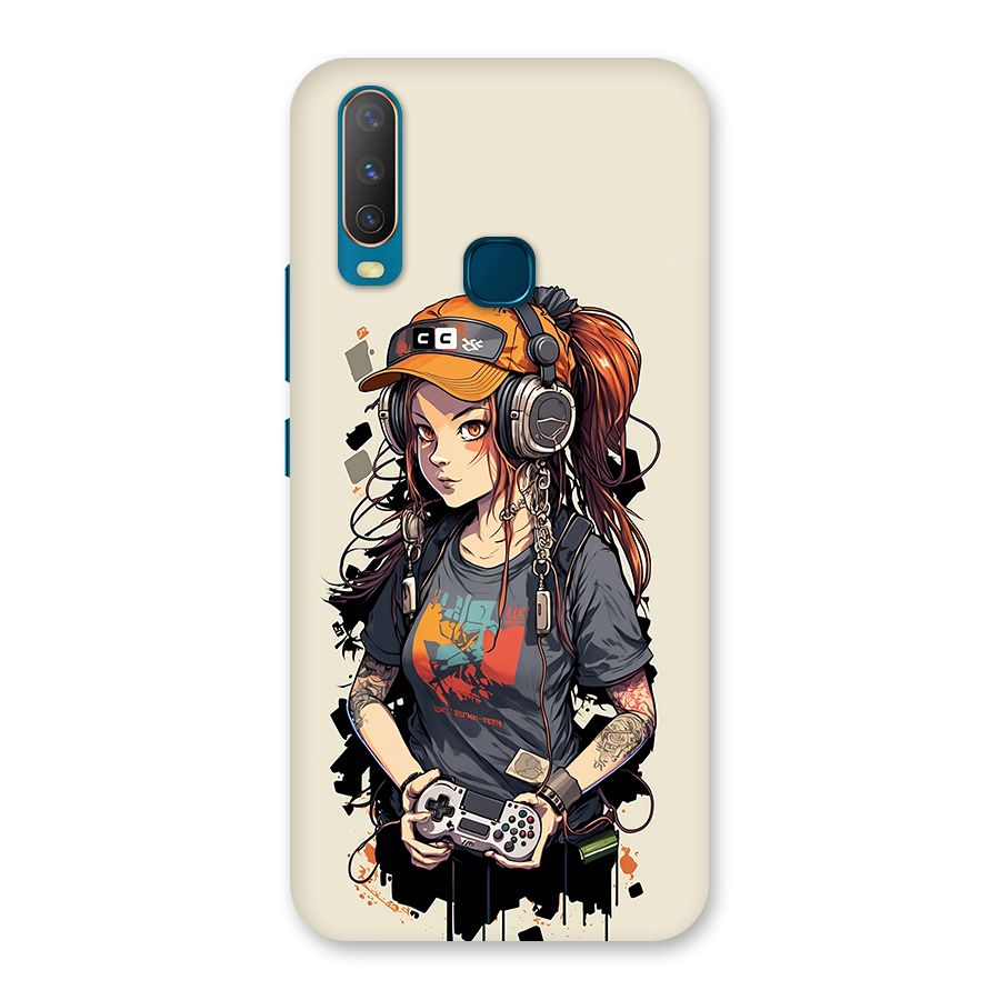 Cool Gamer Girl Back Case for Vivo Y11