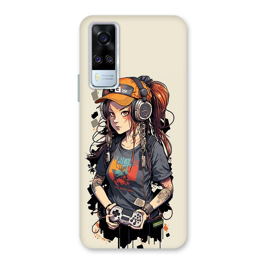 Cool Gamer Girl Back Case for Vivo Y31