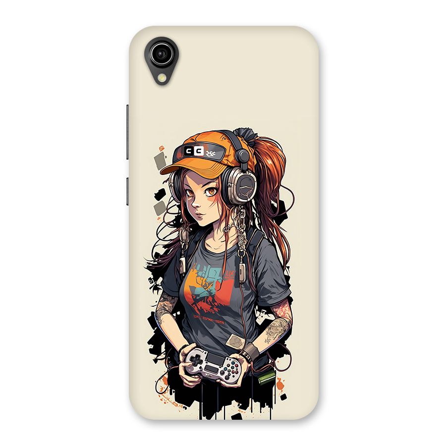 Cool Gamer Girl Back Case for Vivo Y90