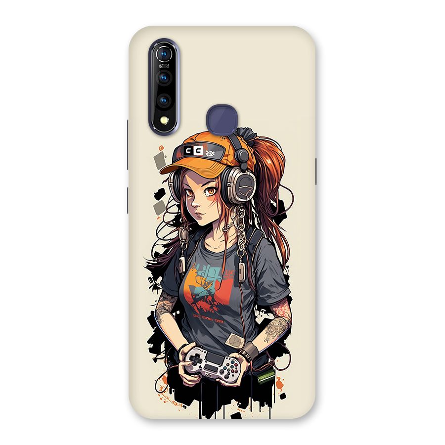 Cool Gamer Girl Back Case for Vivo Z1 Pro