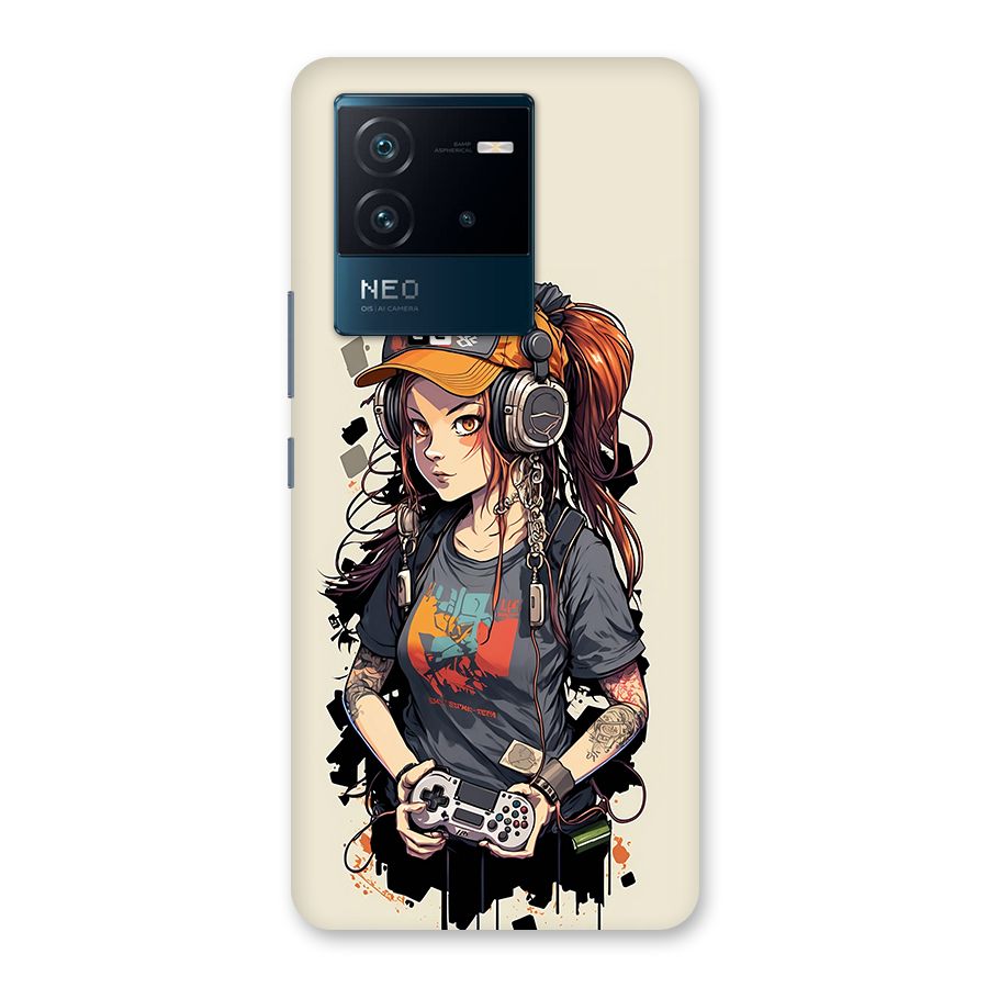Cool Gamer Girl Back Case for Vivo iQOO Neo 6 5G
