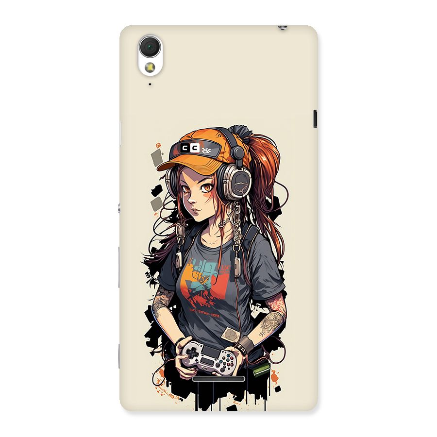 Cool Gamer Girl Back Case for Xperia T3