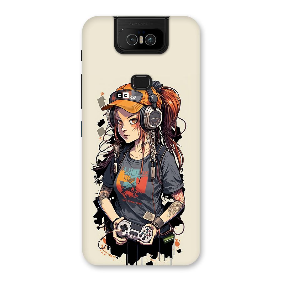 Cool Gamer Girl Back Case for Zenfone 6z
