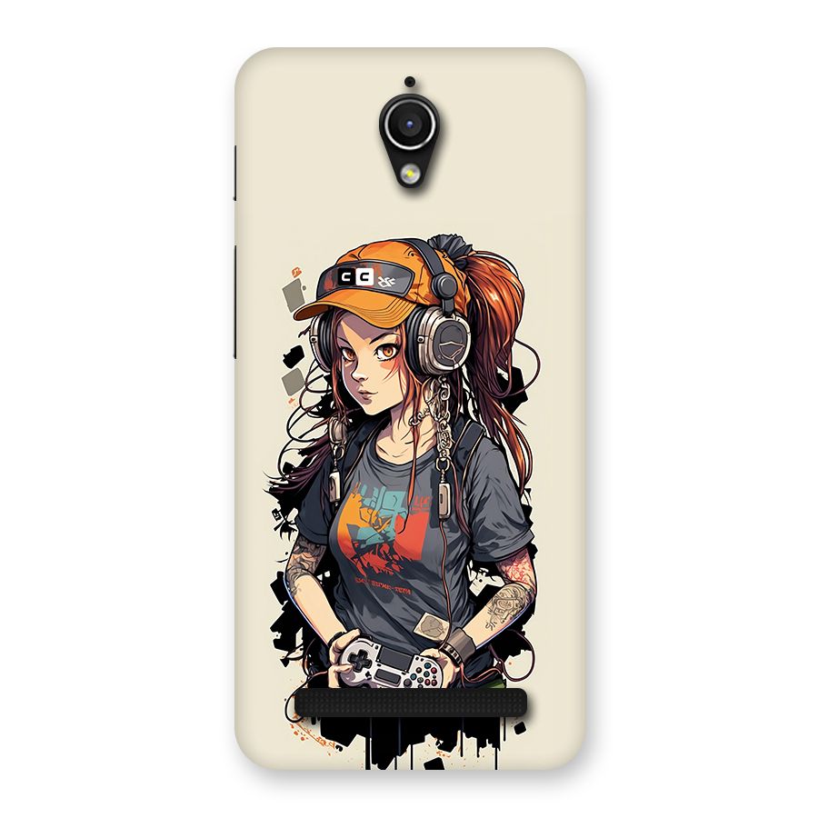 Cool Gamer Girl Back Case for Zenfone Go