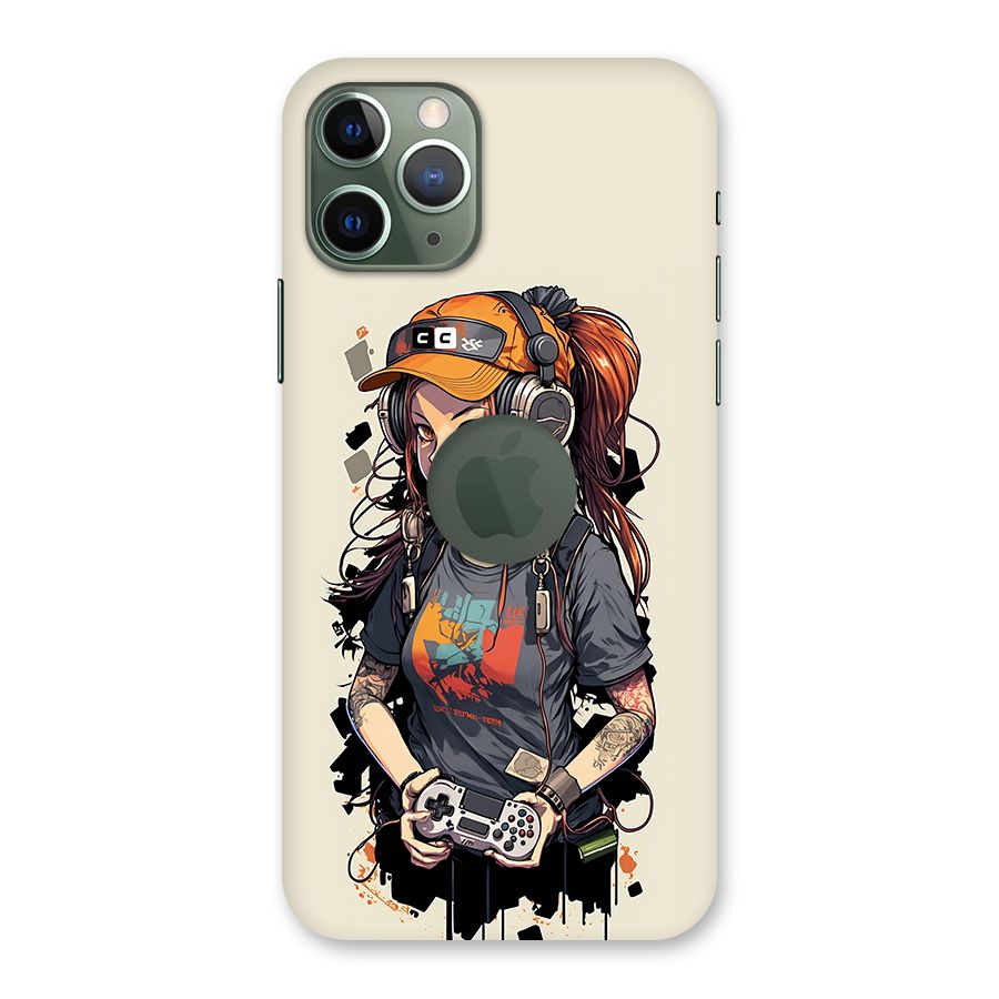 Cool Gamer Girl Back Case for iPhone 11 Pro Logo  Cut
