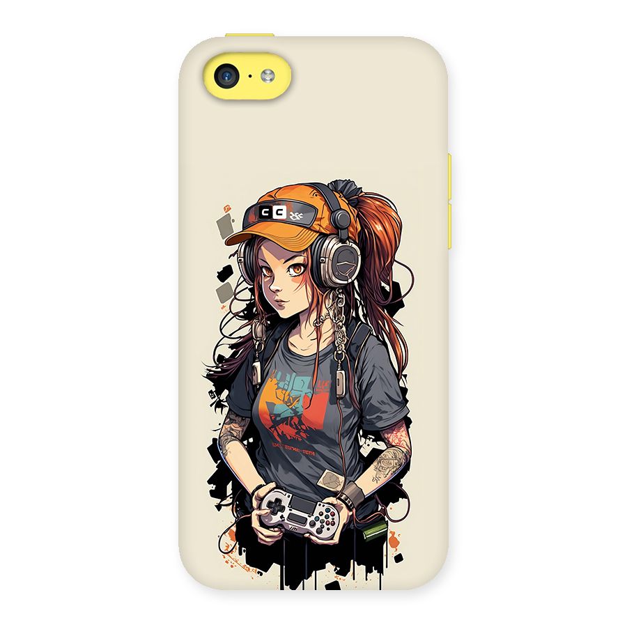 Cool Gamer Girl Back Case for iPhone 5C