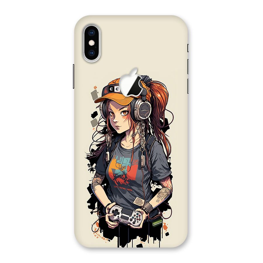 Cool Gamer Girl Back Case for iPhone XS Max Apple Cut