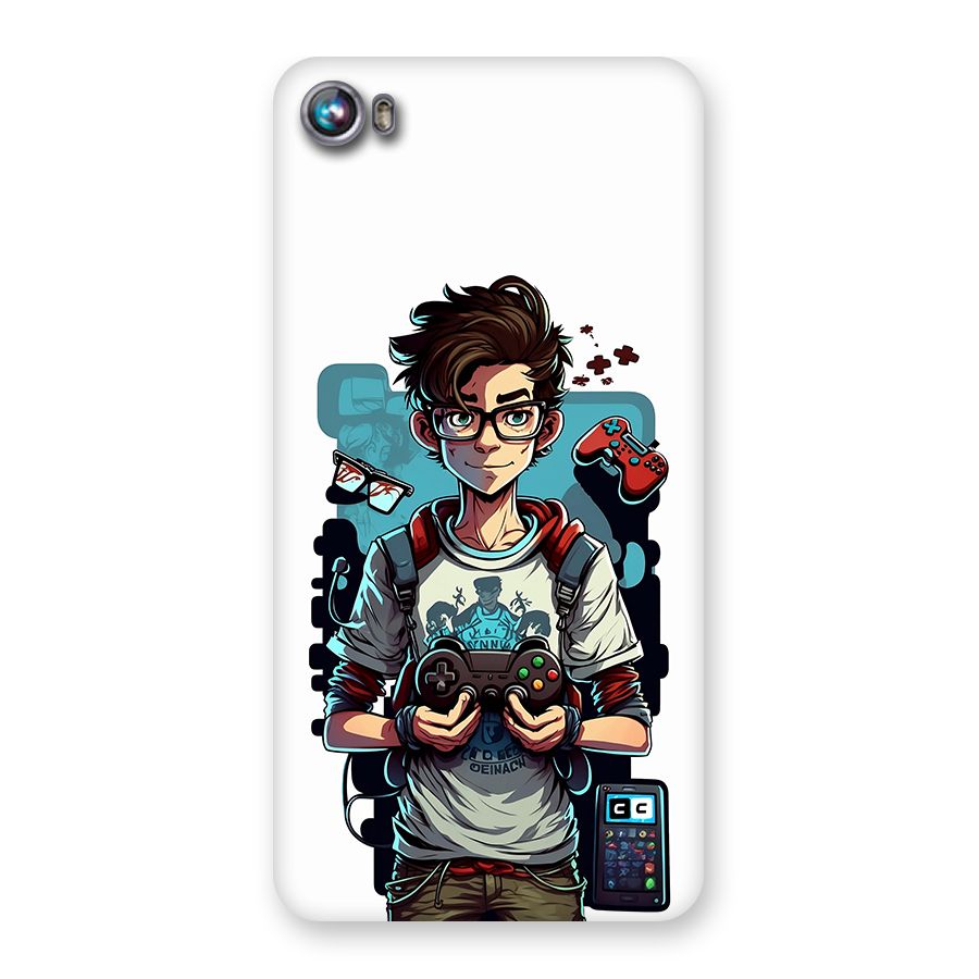 Cool Gamer Guy Back Case for Canvas Fire 4 (A107)
