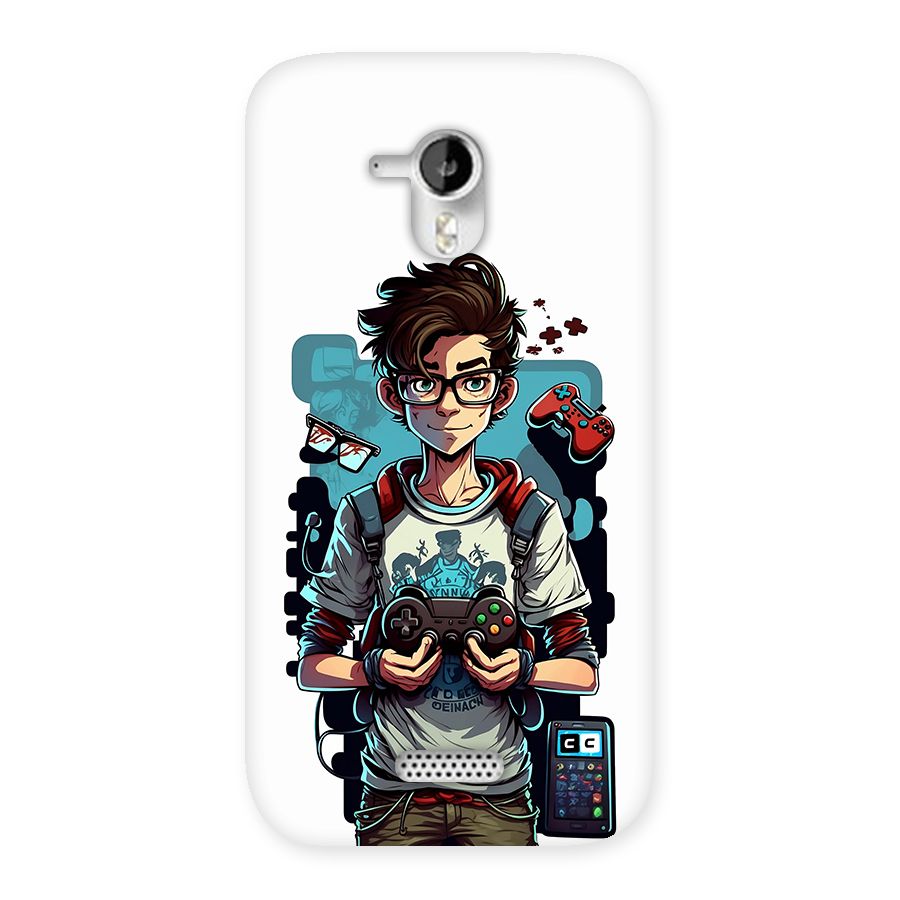 Cool Gamer Guy Back Case for Canvas HD A116
