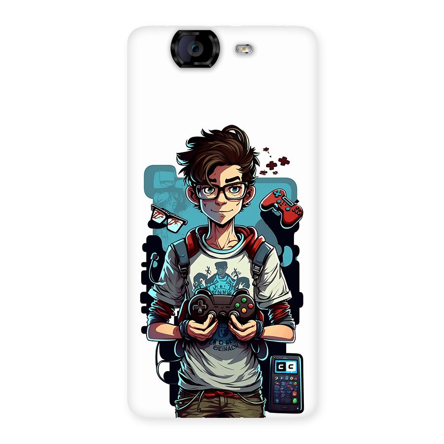 Cool Gamer Guy Back Case for Canvas Knight A350