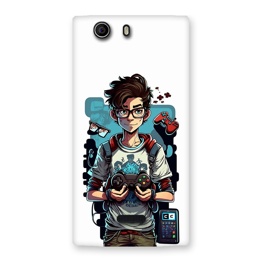 Cool Gamer Guy Back Case for Canvas Nitro 2 E311