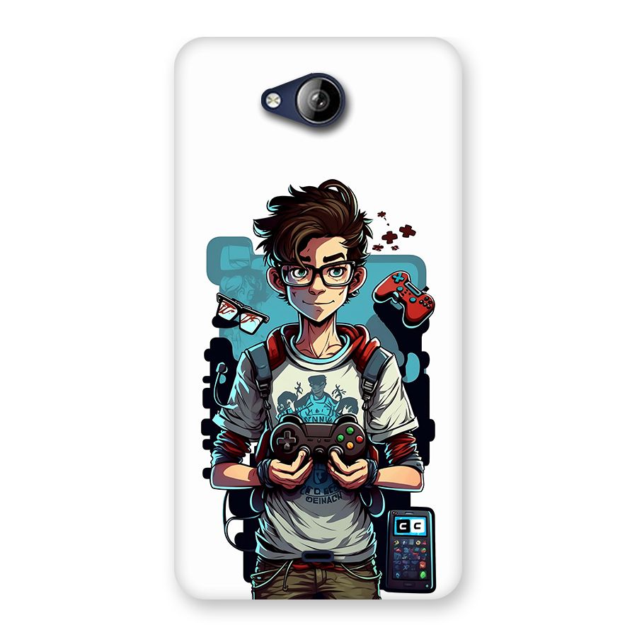 Cool Gamer Guy Back Case for Canvas Play Q355