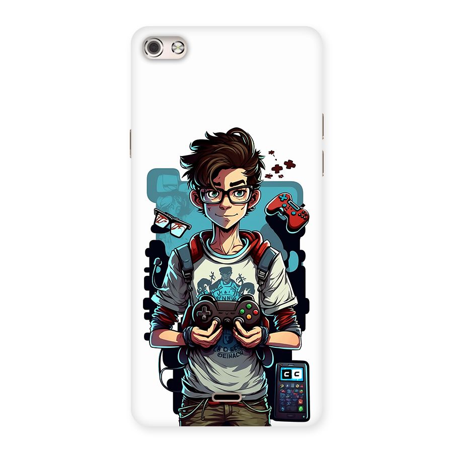 Cool Gamer Guy Back Case for Canvas Silver 5