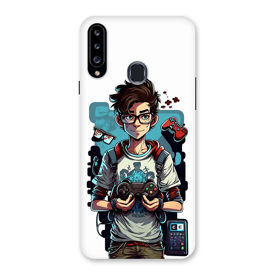 Cool Gamer Guy Back Case for Galaxy A20s