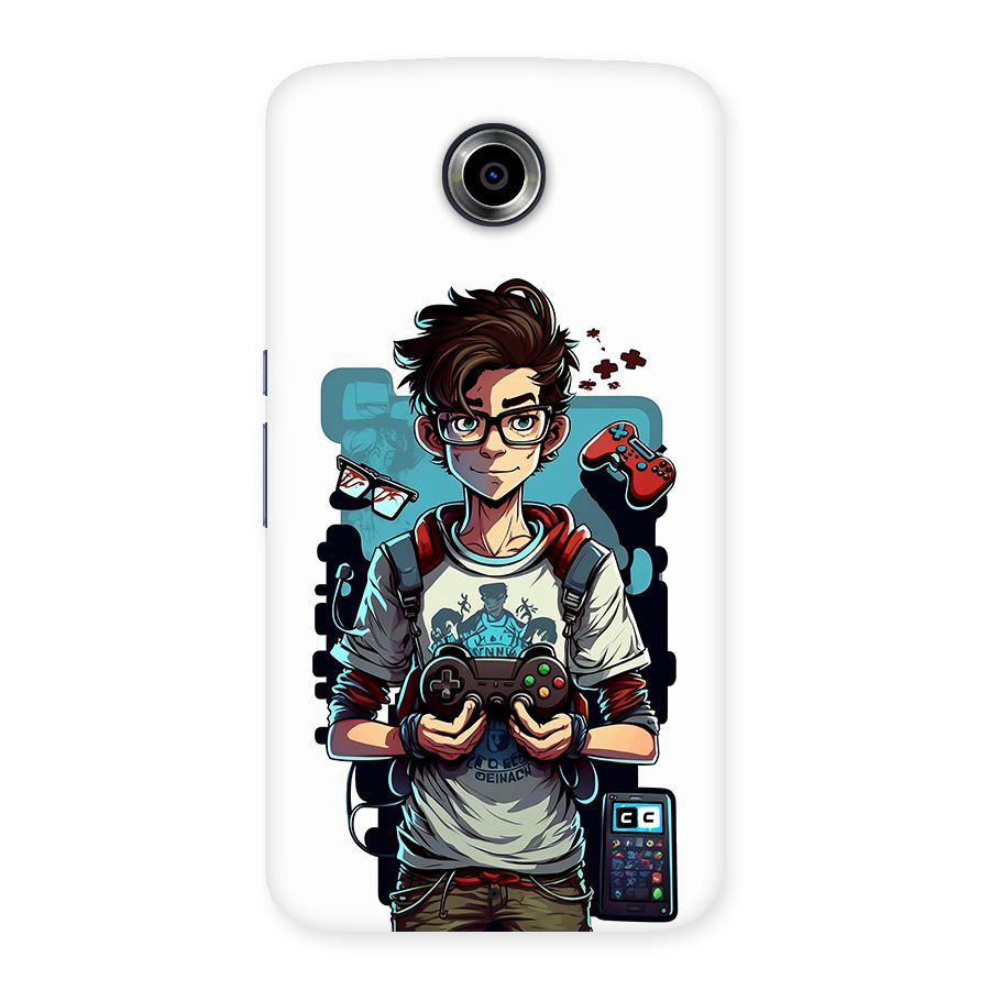 Cool Gamer Guy Back Case for Google Nexus 6