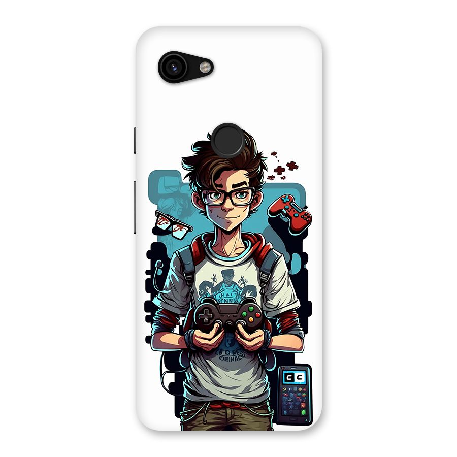 Cool Gamer Guy Back Case for Google Pixel 3a