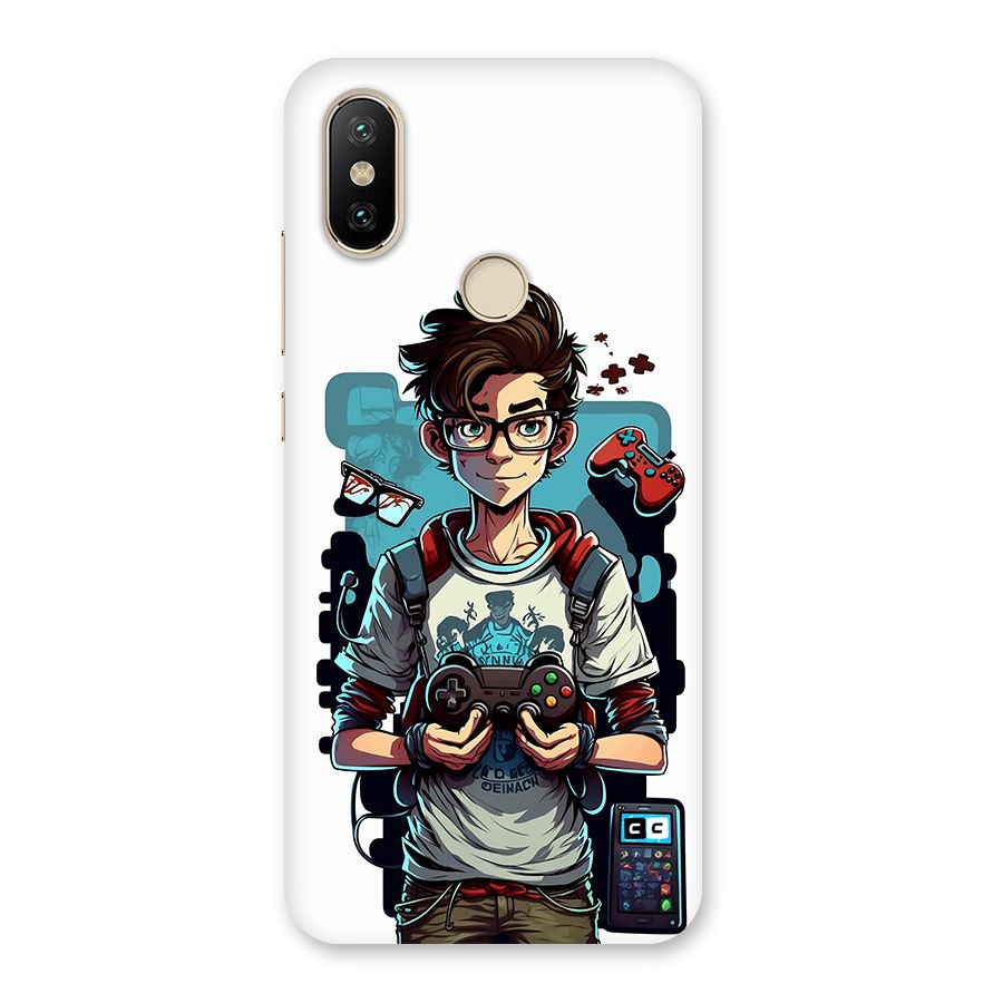 Cool Gamer Guy Back Case for Mi A2