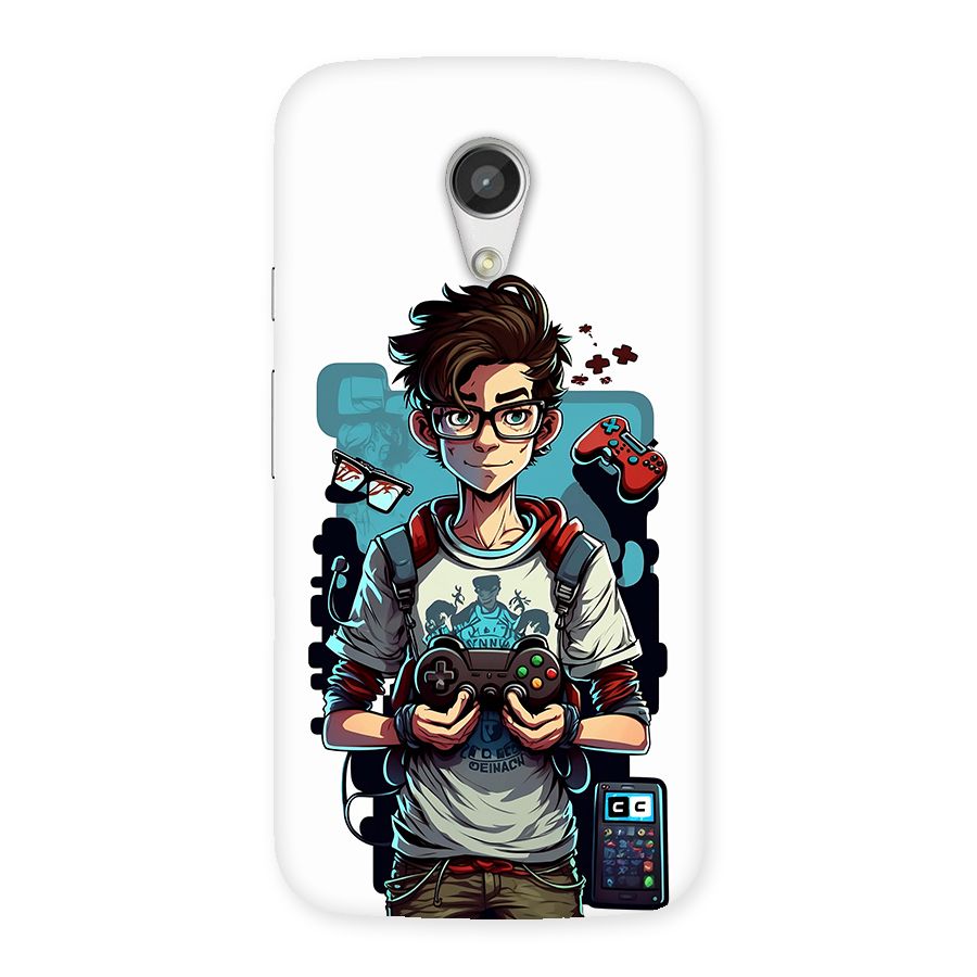 Cool Gamer Guy Back Case for Moto G 2nd Gen