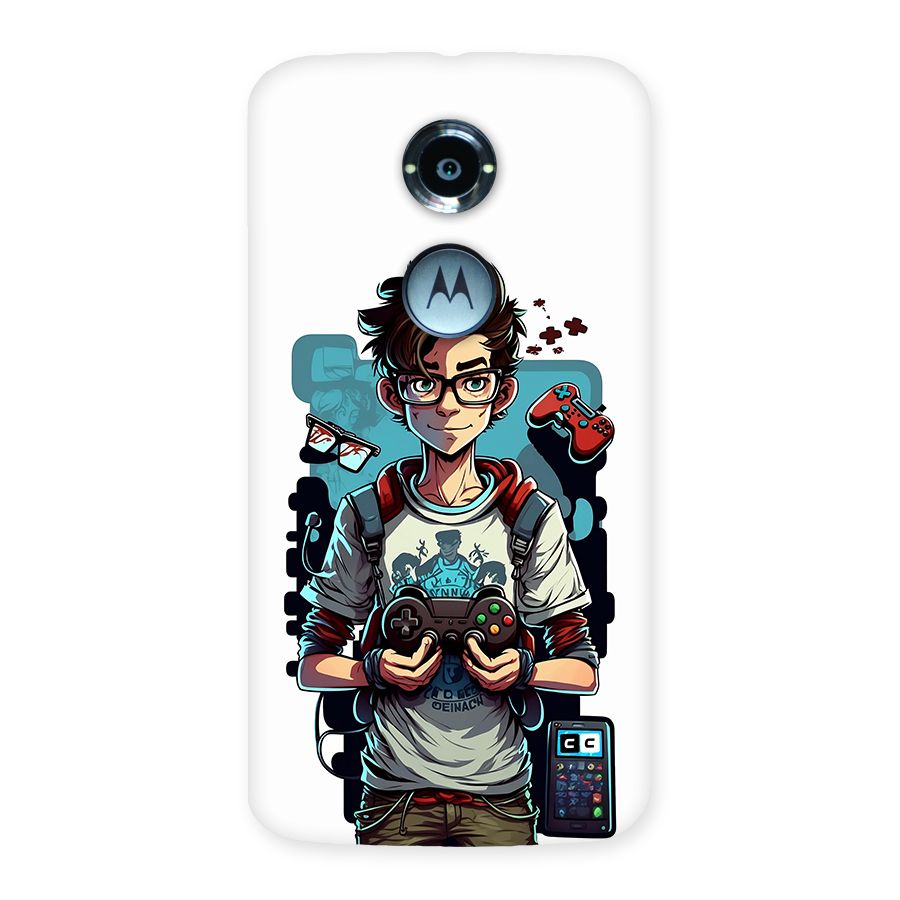 Cool Gamer Guy Back Case for Moto X2