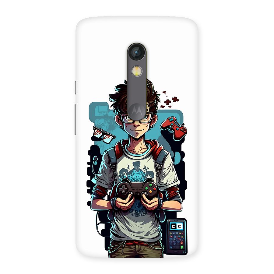 Cool Gamer Guy Back Case for Moto X Play