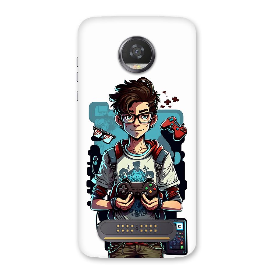 Cool Gamer Guy Back Case for Moto Z2 Play