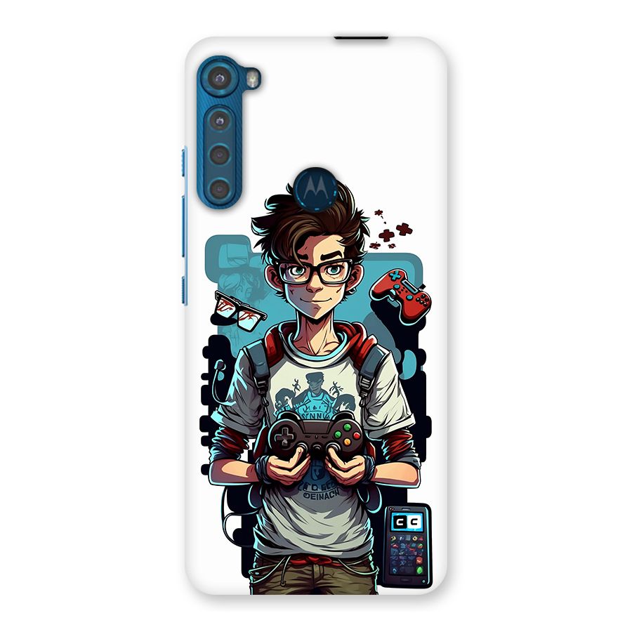 Cool Gamer Guy Back Case for Motorola One Fusion Plus