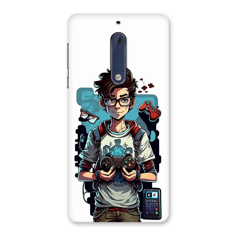 Cool Gamer Guy Back Case for Nokia 5